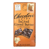 Chocolove Xoxox - Dark Chocolate Bar - Salted Almond Butter - Case Of 10, 3.2 Oz