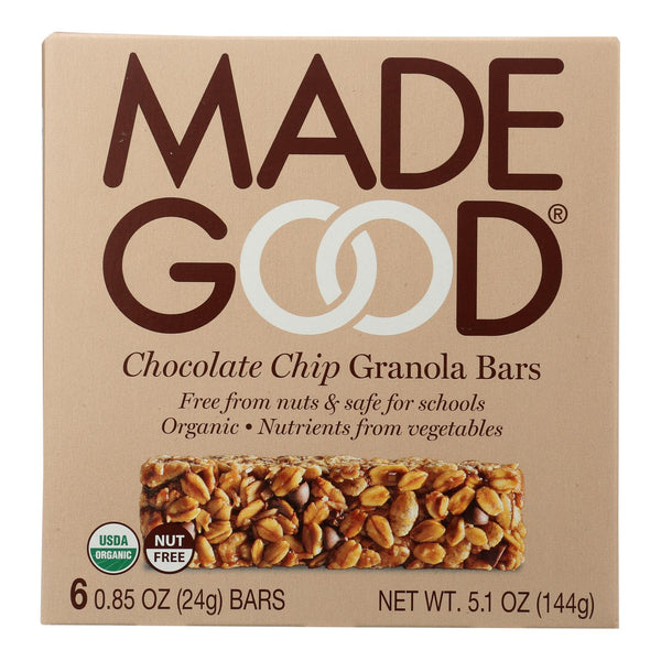Made Good Granola Bar - Chocolate Chip - Case Of 6 - 5 Oz.