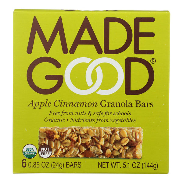 Made Good Granola Bar - Apple Cinnamon - Case Of 6 - 5 Oz.