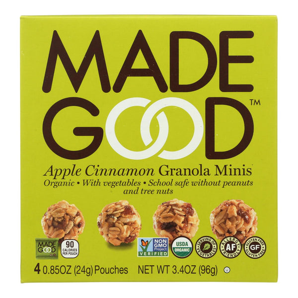 Made Good Granola Minis - Apple Cinnamon - Case Of 6 - 3.4 Oz.