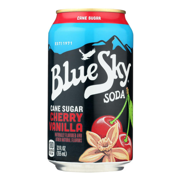 Blue Sky - Natural Soda - Cherry Vanilla Cream - Case Of 4 - 12 Oz.