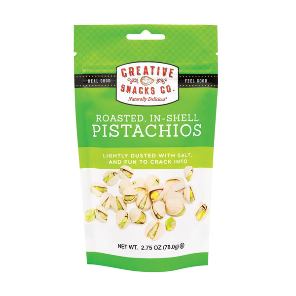 Creative Snacks - Salted Pistachios - Case Of 6 - 2.75 Oz