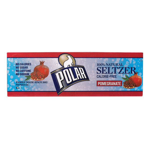 Polar Beverages Sleltzer - Pomegranate - 12-12 Fl Oz