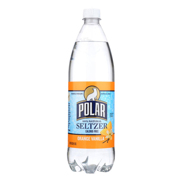 Polar Beverages Seltzer - Vanilla - Case Of 12 - 33.8 Fl Oz