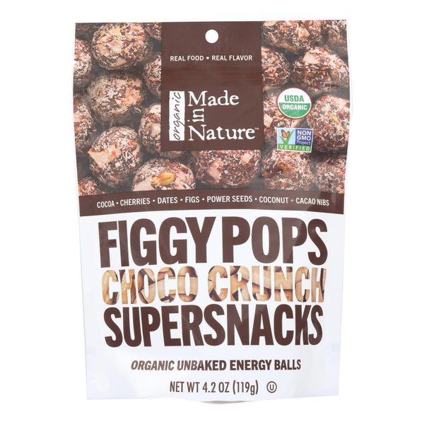Made In Nature Figgy Pops - Choco Crunch - Case Of 6 - 4.2 Oz