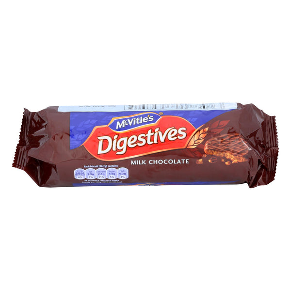 Mcvitie's Digestive Wheat Biscuits Covered In Milk Chocolate  - Case Of 15