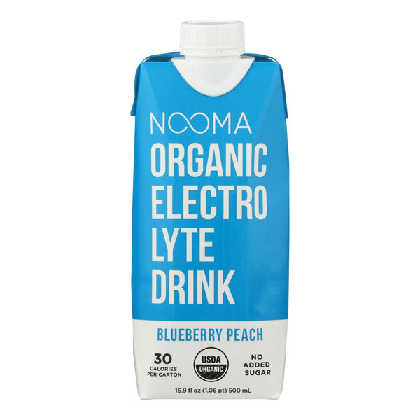 Nooma Electrolite Drink - Organic - Blueberry Peach - Case Of 12 - 16.9 Fl Oz