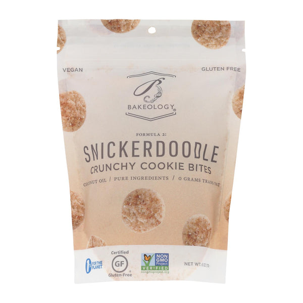 Bakeology Cookie Bites - Snickerdoodle - Case Of 12 - 6 Oz.