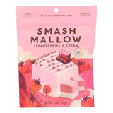 Smashmallow Snackable Marshmallows - Strawberries & Cream - Case Of 12 - 4.5 Oz