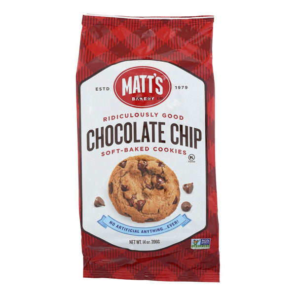 Matt's Bakery Chocolate Chip Soft-baked Cookies  - Case Of 6 - 14 Oz