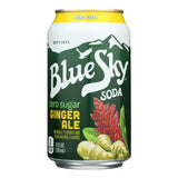 Blue Sky - Soda - Zero Sugar Ginger Ale - Case Of 4 - 6-12 Fl Oz.
