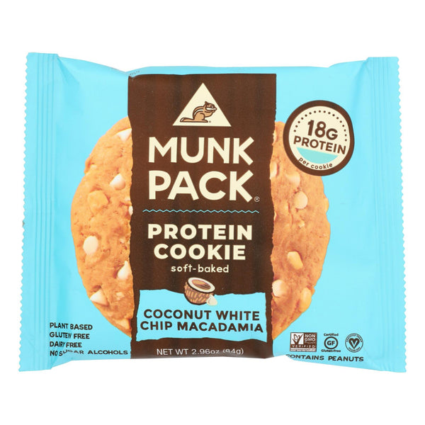 Munk Pack - Protein Cookie - Coconut White Chocolate Chip Macadamia - Case Of 6