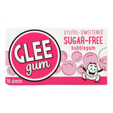 Glee Gum Sugar Free Chewing Gum - Bubble Gum - Case Of 12 - 16 Pc