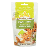 Sunshine Nut Company Cashews - Herbed - Roasted - Case Of 6 - 7 Oz