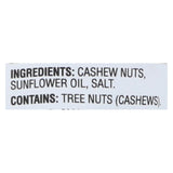 Sunshine Nut Company Cashews - Salted - Roasted - Case Of 6 - 7 Oz