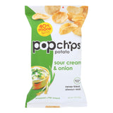 Popchips Potato Chip - Sour Cream - Onion - Case Of 12 - 5 Oz