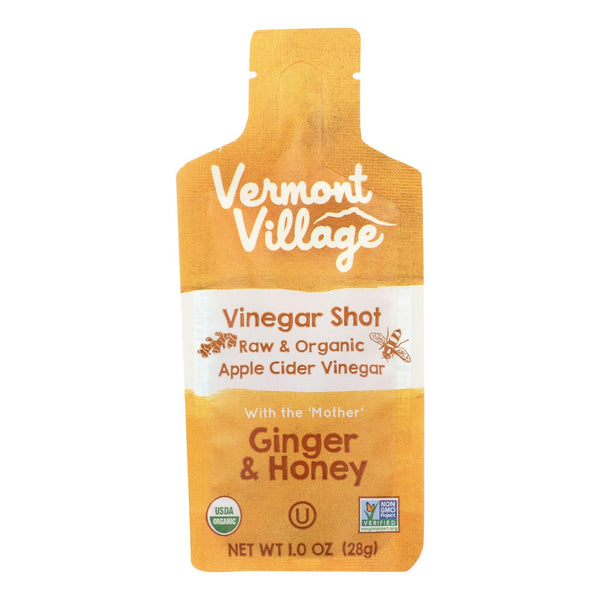 Vermont Village Ginger & Honey Apple Cider Vinegar Shot  - Case Of 12 - 1 Fz