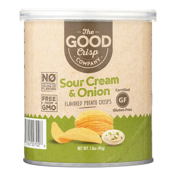The Good Crisp Company Potato Crisps - Sour Cream And Onion - Case Of 12