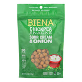 Biena Chickpea Snacks - Sour Cream & Onion - Case Of 8 - 5 Oz.