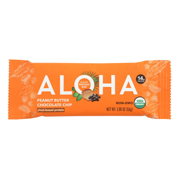 Aloha (bars)  Peanut Butter Chocolate Chip - Case Of 12 - 1.9 Oz