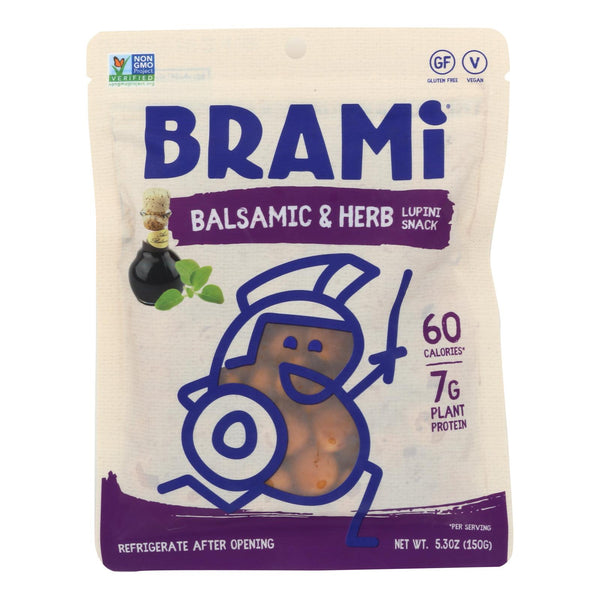 Brami Lupini Snack - Balsamic And Herb - Case Of 8 - 5.3 Oz.