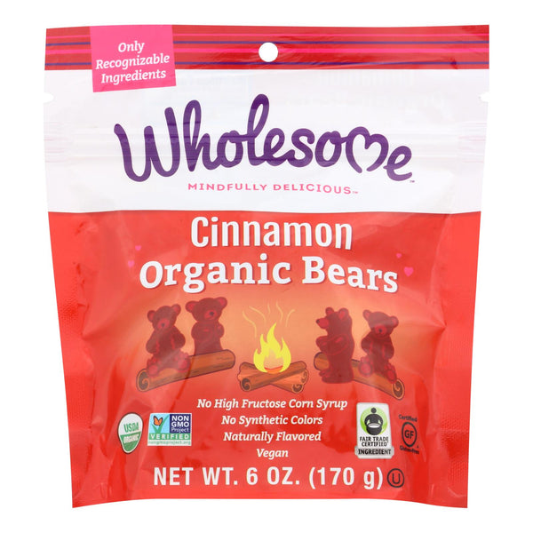 Wholesome! Candy - Organic - Cinnamon Bears - Case Of 6 - 6 Oz