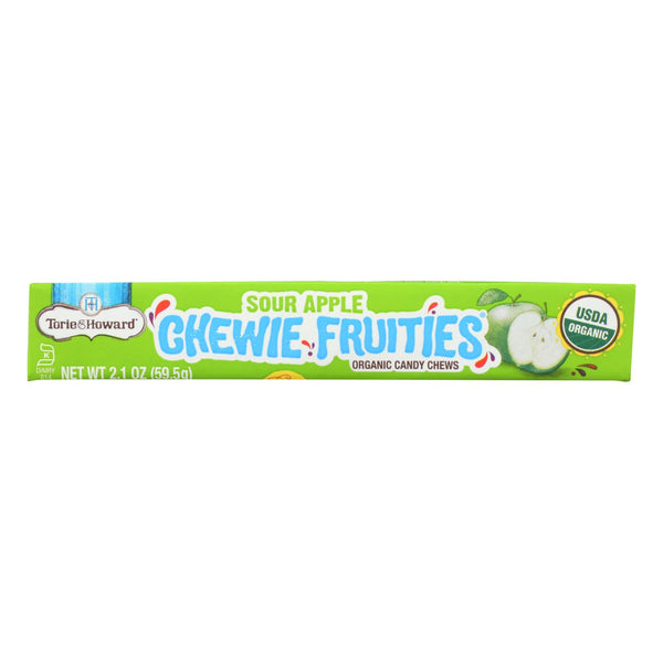 Torie And Howard - Chewy Fruities Organic Candy Chews - Sour Apple - Case Of 18