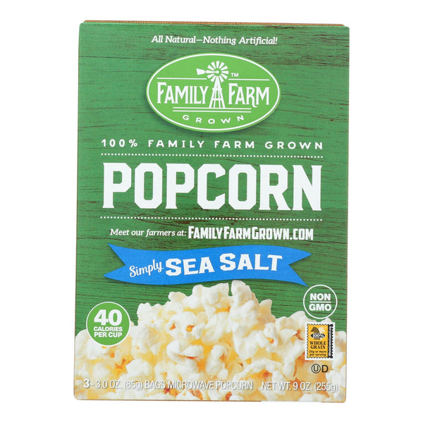 Black Jewell Popcorn - Micro - Sea Salt - Case Of 6 - 9 Oz