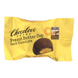 Chocolove Xoxox - Cup - Peanut Butter - Dark Chocolate - Case Of 50 - .6 Oz