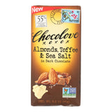 Chocolove Xoxox - Bar - Almond - Toffe - Sea Salt - Dark Chocolate - Case Of 12