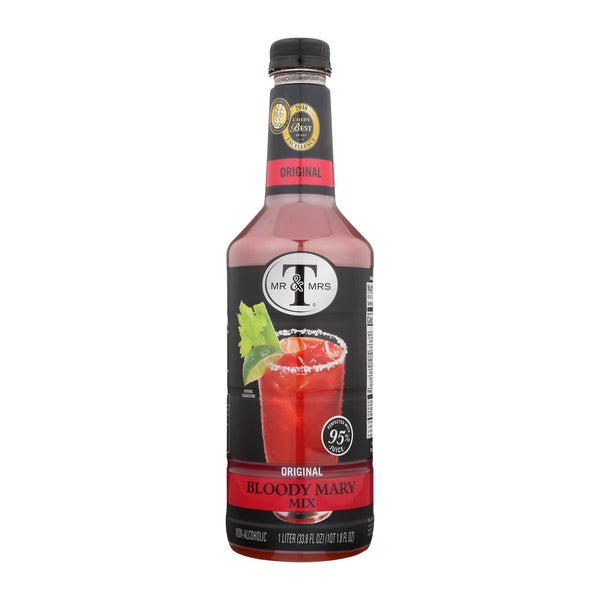 Mr And Mrs T Bloody Mary Mix - Case Of 6 - 33.8 Fz