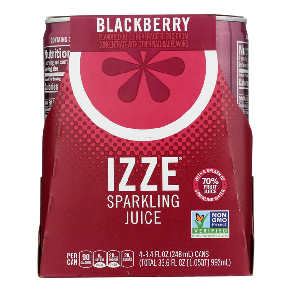 Izze - Can Sparkling Blackberry - Case Of 6-4-8.4 Fl Oz.