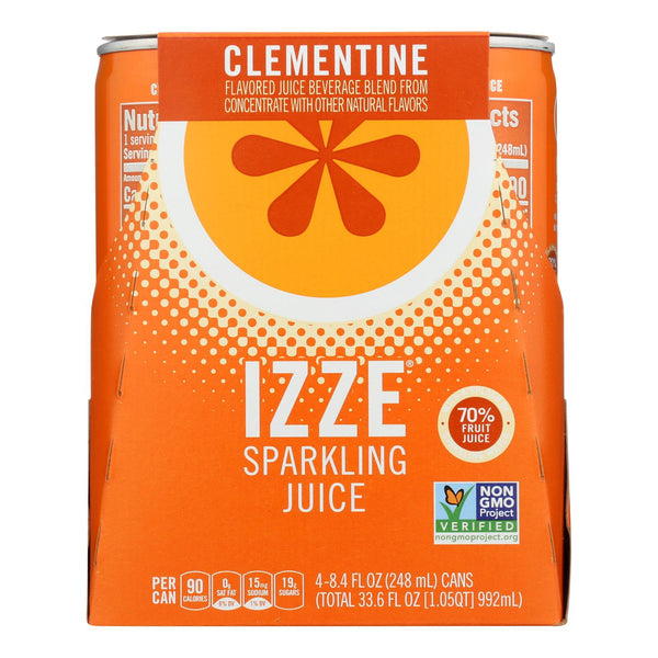 Izze - Can Sparkling Clementine - Case Of 6-4-8.4 Fl Oz.