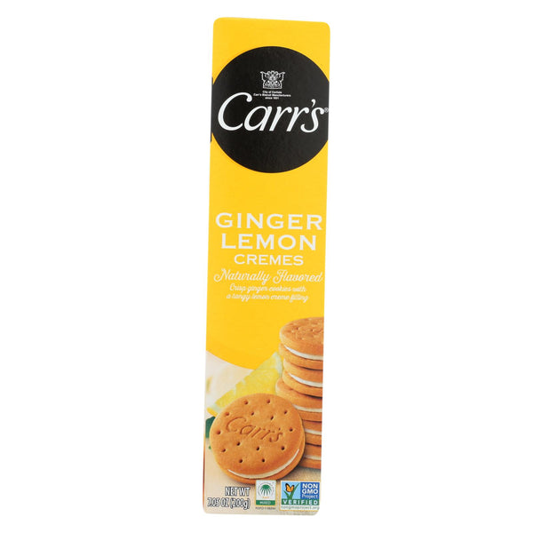 Carr's - Cookies - Lemon Ginger Creme - Case Of 8 - 7.05 Oz.