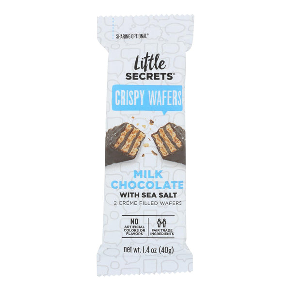 Little Secrets Crispy Wafer - Milk Chocolate With Sea Salt - Case Of 12 - 1.4 Oz