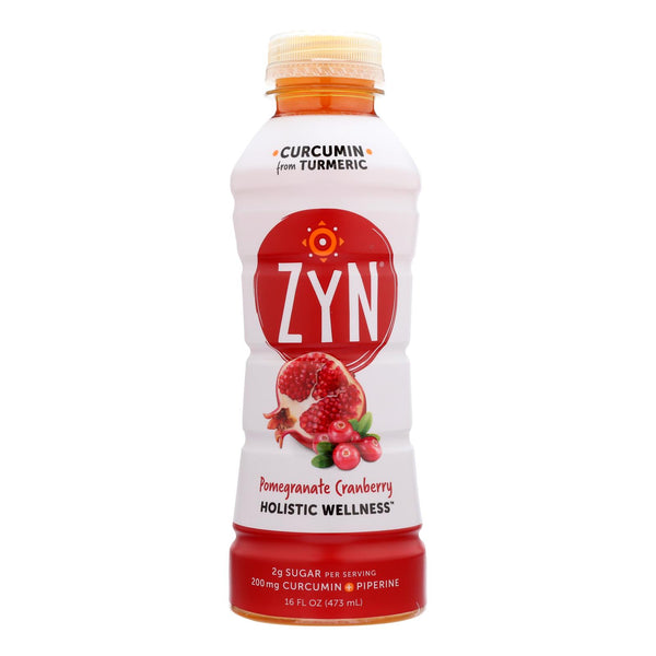 Zyn - Curcumin Drink - Pomegranate Cranberry - Case Of 12 - 16 Fl Oz.