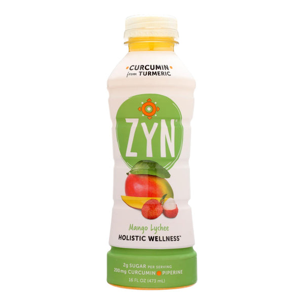 Zyn - Curcumin Drink - Mango Lychee - Case Of 12 - 16 Fl Oz.