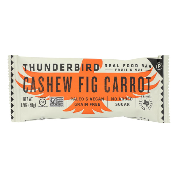 Thunderbird - Real Food Bar - Cashew Fig Carrot - Case Of 15 - 1.7 Oz.