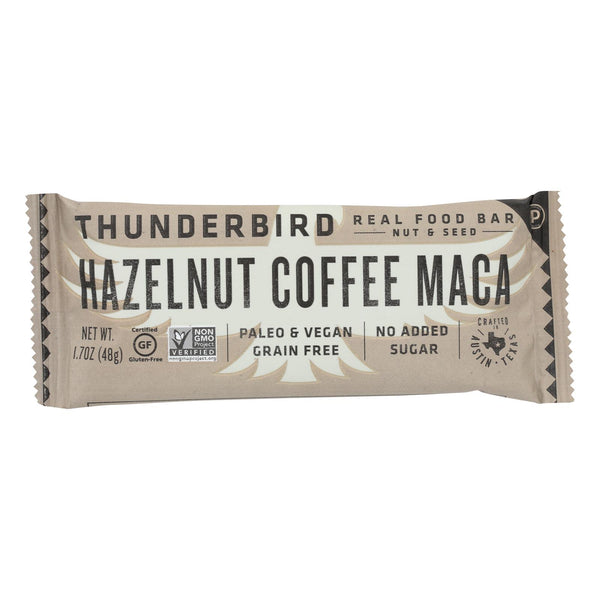 Thunderbird - Real Food Bar - Hazelnut Coffee Maca - Case Of 15 - 1.7 Oz.
