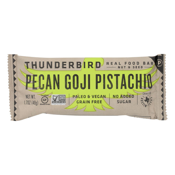 Thunderbird - Real Food Bar - Pecan Goji Pistachio - Case Of 15 - 1.7 Oz.