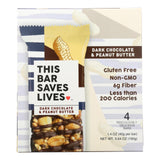This Bar Saves Lives - Bar Dark Chocolate Peanut Butter 4 Pack - Case Of 8