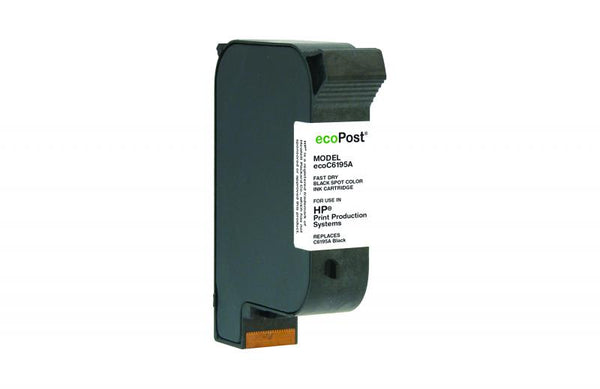 ecoPost Non-OEM New Postage Meter Fast Dry Black Ink Cartridge for HP C6195A