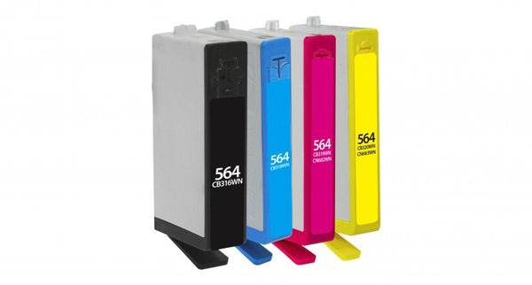 Remanufactured HP 564 Ink Cartridge - Black, Cyan, Magenta, Yellow