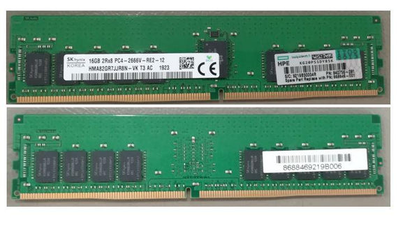 HP Enterprise OEM HPE 16GB (1x16GB) Dual Rank x8 DDR4-2666 CAS-19-19-19 Registered Memory Kit