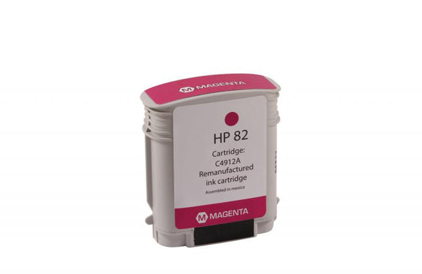 Remanufactured High Yield Magenta Wide Format Ink Cartridge for HP C4912A (HP 82)