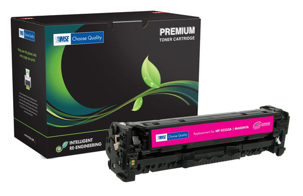 Remanufactured Extended Yield Magenta Toner Cartridge for HP CC533A (HP 304A)