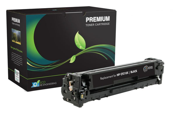 Remanufactured Extended Yield Black Toner Cartridge for HP CF210X (HP 131X)