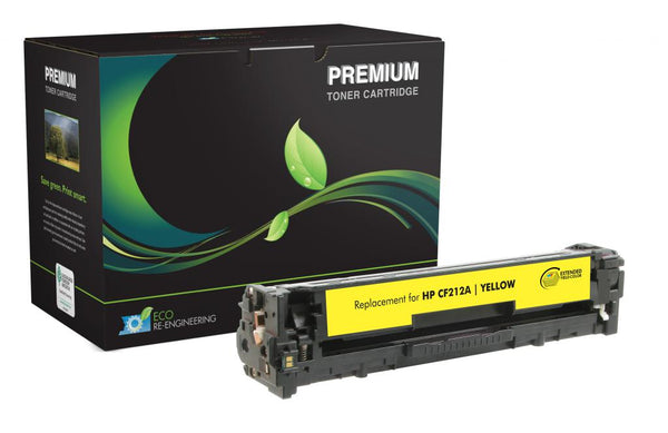 Remanufactured Extended Yield Yellow Toner Cartridge for HP CF212A (HP 131A)