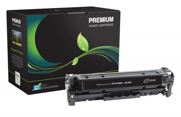 MSE Remanufactured Extended Yield Black Toner Cartridge for HP CF380X (HP 312X)