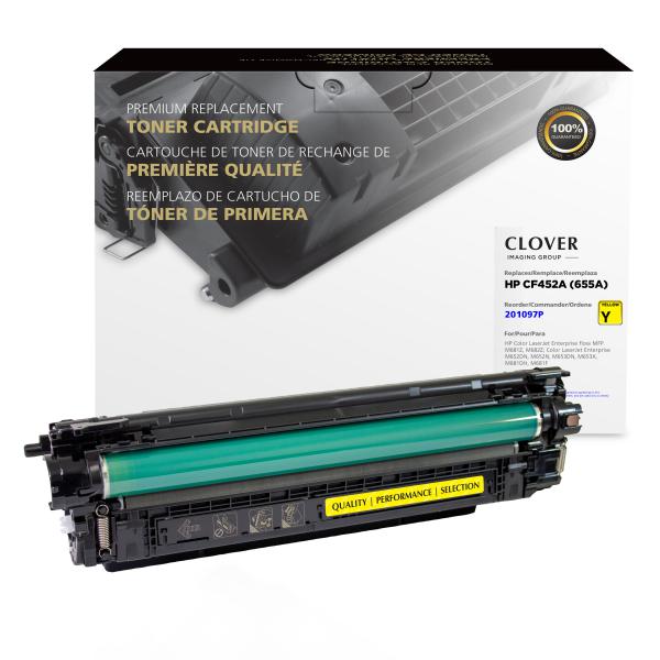 Clover Imaging Remanufactured Yellow Toner Cartridge for HP CF452A (HP 655A)